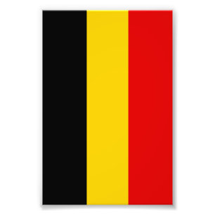 Belgien-Flagge Fotodruck