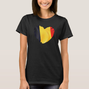 Belgien - Flagge für Herzform Belgien T-Shirt