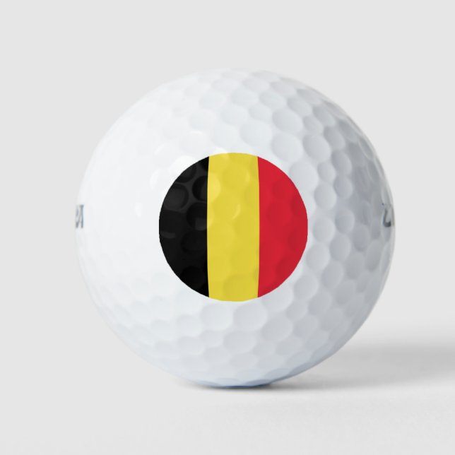 Belgien-Flagge Golfball (Vorderseite)