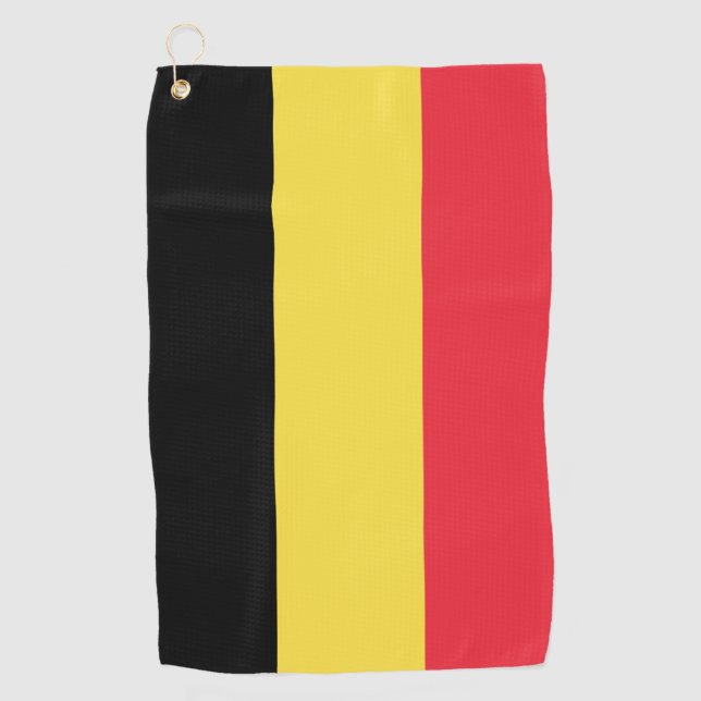 Belgien-Flagge Golfhandtuch (Vorderseite)