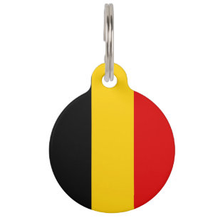 Belgien-Flagge Haustiermarke
