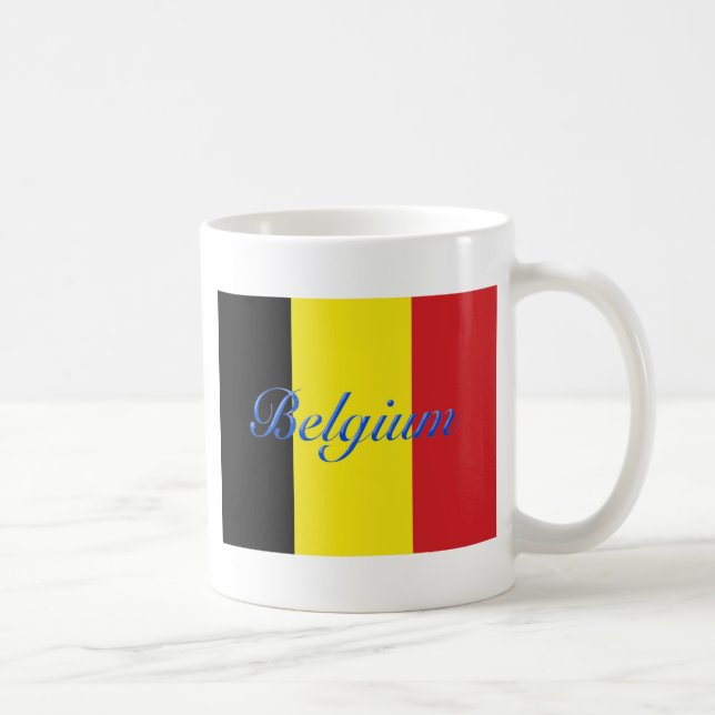 Belgien-Flagge Kaffeetasse (Rechts)