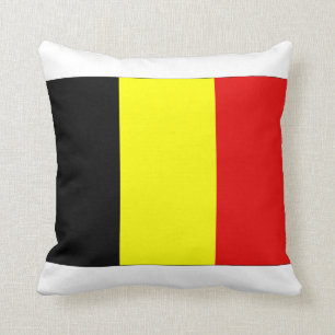 Belgien-Flagge Kissen