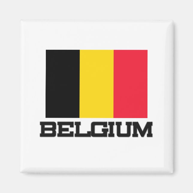 Belgien-Flagge Magnet (Vorne)