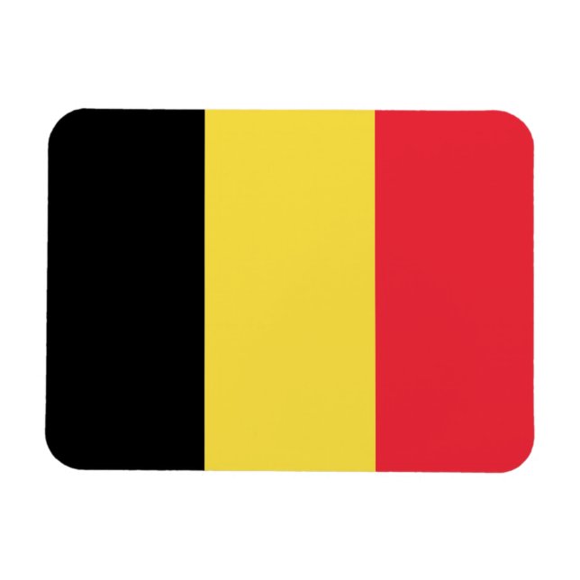 Belgien-Flagge Magnet (Horizontal)