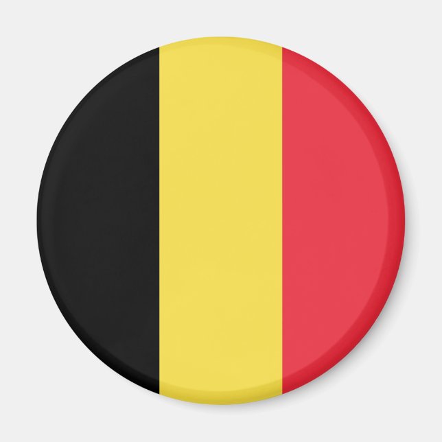 Belgien-Flagge Magnet (Vorne)