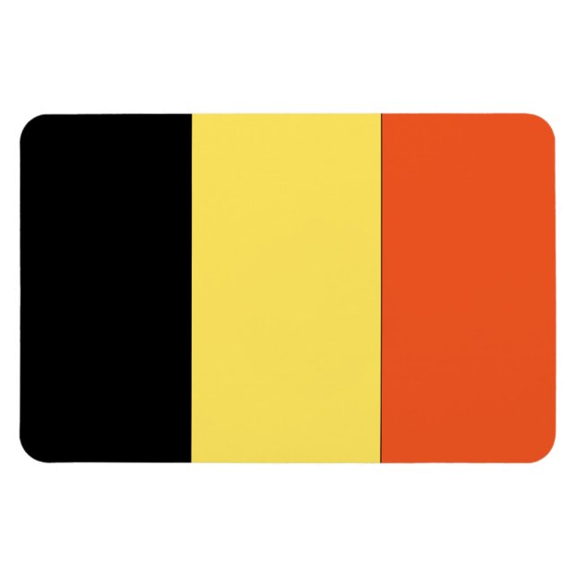 Belgien-Flagge Magnet (Horizontal)