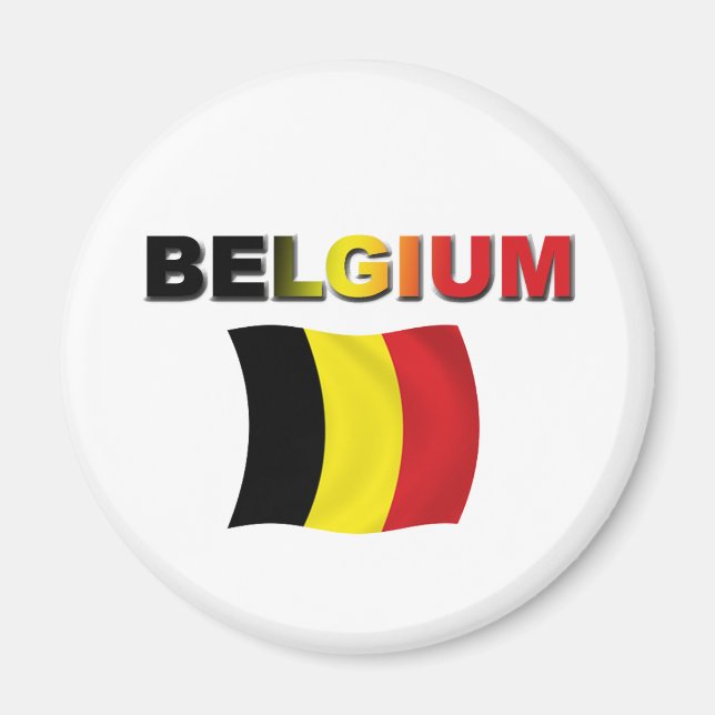 Belgien-Flagge Magnet (Vorne)