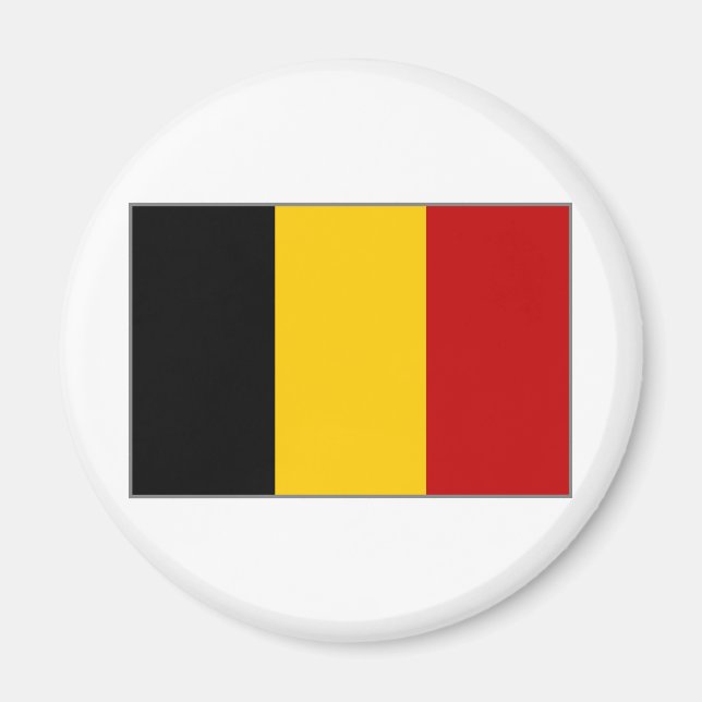 Belgien-Flagge Magnet (Vorne)