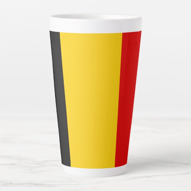 Belgien-Flagge Milchtasse (Vorderseite)