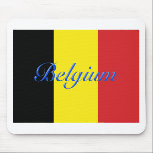 Belgien-Flagge Mousepad
