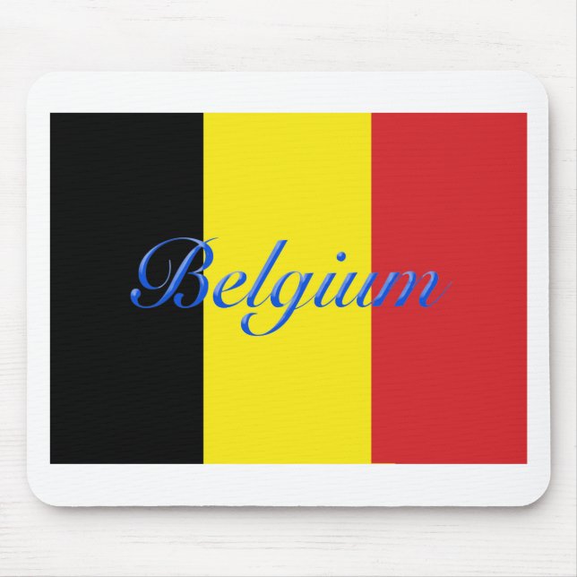 Belgien-Flagge Mousepad (Vorne)