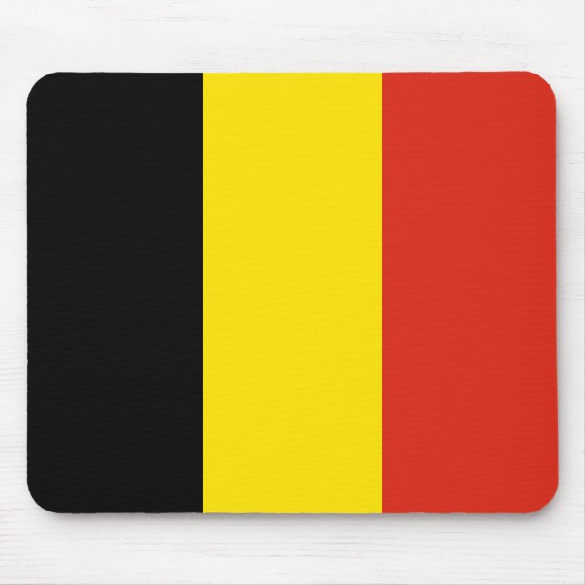 Belgien-Flagge Mousepad (Vorne)