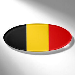 Belgien-Flagge Namenschild
