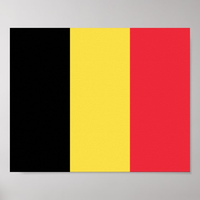 Belgien-Flagge Poster (Vorne)