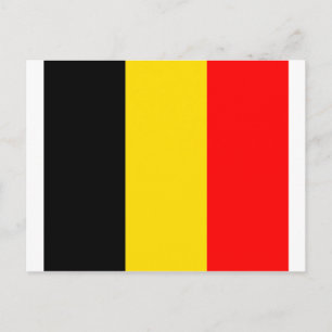 Belgien-Flagge Postkarte