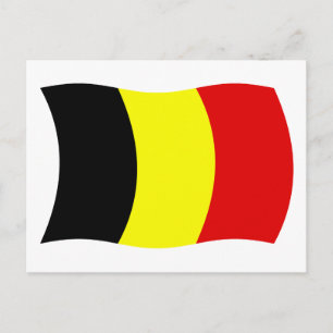Belgien Flagge Postkarte