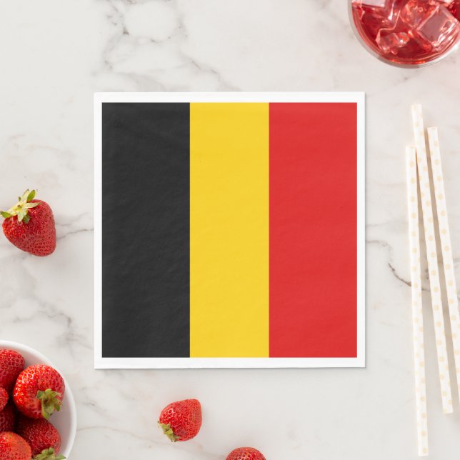Belgien-Flagge Serviette (Beispiel)