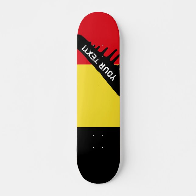 Belgien-Flagge Skateboard (Vorne)
