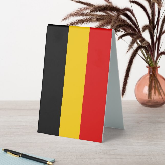 Belgien-Flagge Tischaufsteller (In Situ (Tisch))