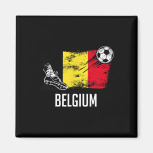 Belgien-Flagge-Trikot belgische Fußballmannschaft Magnet