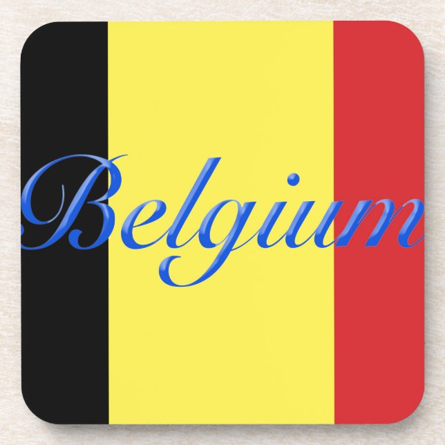 Belgien-Flagge Untersetzer (Vorderseite)