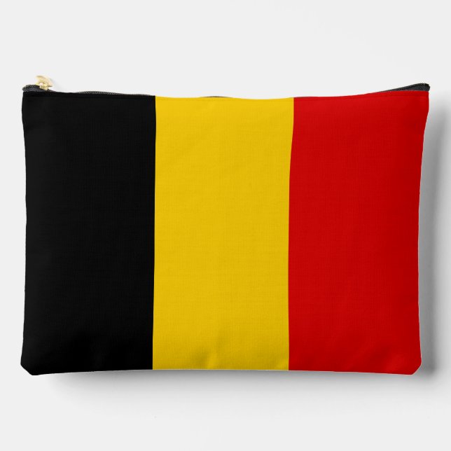 Belgien-Flagge Zubehörtasche (Vorderseite)