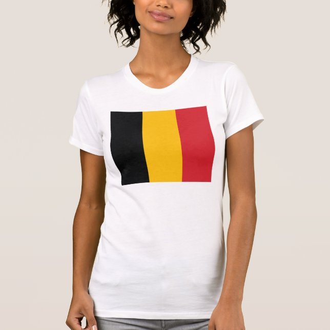 Belgien-Flaggen-T - Shirt (Vorderseite)