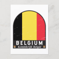 Belgien FlaggenEmblem gestört Vintag