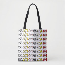 Belgien Flaggenfarbtypografie Europäischer Länderb Tasche