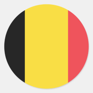 Belgien Flaggenklassiker-Round-Aufkleber Runder Aufkleber