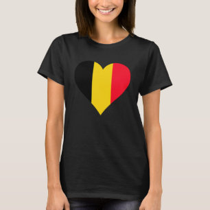 Belgien Flaggenmitte Belgien gibt Liebe Belgien Pu T-Shirt