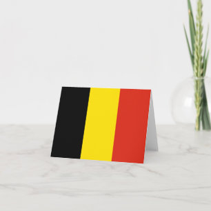 Belgien Flaggennotecard Karte