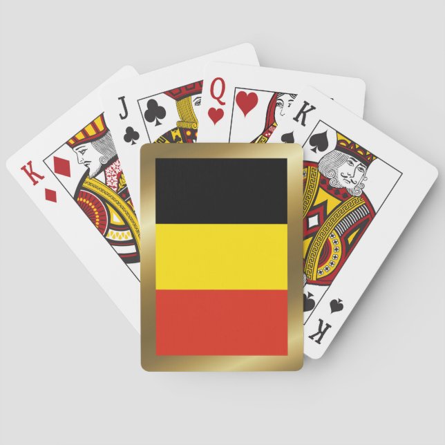Belgien Flaggenspielkarten Spielkarten (Rückseite)