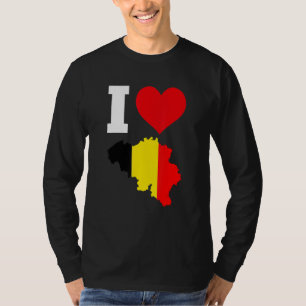 Belgien Flaggenstaat Belgien I Liebe Belgien T-Shirt
