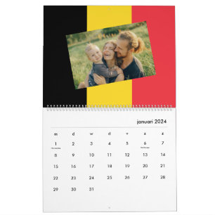 Belgien   Fügen Sie Ihr Foto belgische Flagge 2026 Kalender