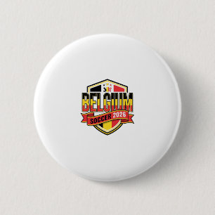 Belgien Fußball 2026 Fußball Fett Land Typografie Button