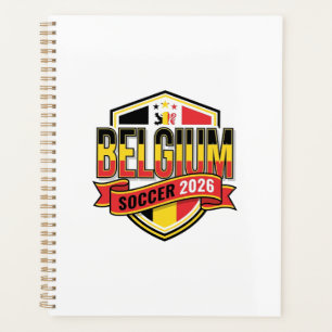 Belgien Fußball 2026 Fußball Fett Land Typografie Planer