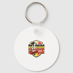 Belgien Fußball 2026 Fußball Fett Land Typografie Schlüsselanhänger