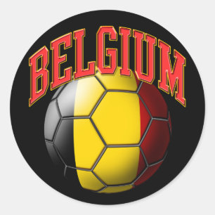Belgien-Fußball-Aufkleber Runder Aufkleber