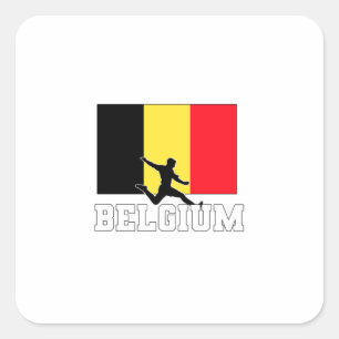 Belgien Fußball-Nationalmannschaft Quadratischer Aufkleber