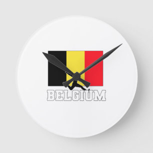 Belgien Fußball-Nationalmannschaft Runde Wanduhr