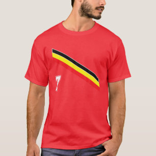 Belgien Fußball Nummer 7 Belgische Fußballmannscha T-Shirt