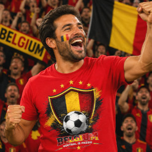 Belgien Fußballfan belgischer Fußball Weltmeisters T-Shirt