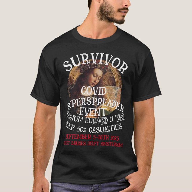 BELGIEN HOLLAND BUS TOUR SUPERSPREADER EVENT T-Shirt (Vorderseite)
