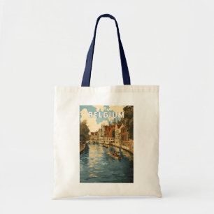 Belgien Illustration Travel Art Vintag Tragetasche