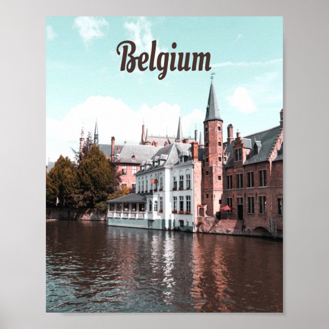 Belgien Kanal Brüssel Poster (Vorne)