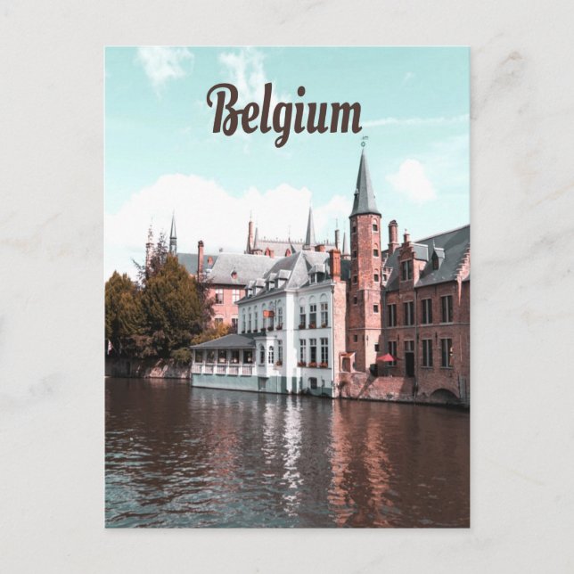 Belgien Kanal Brüssel Postkarte (Vorderseite)