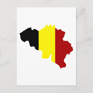Belgien-Karte Postkarte