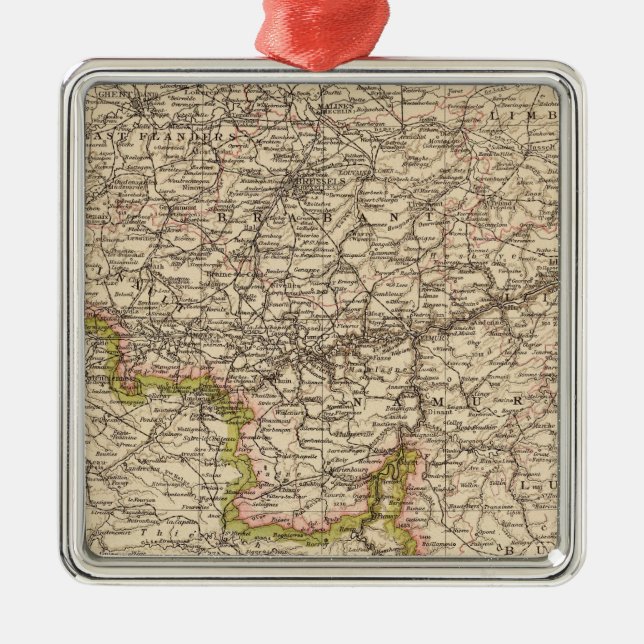 Belgien, Luxemburg Silbernes Ornament (Vorne)